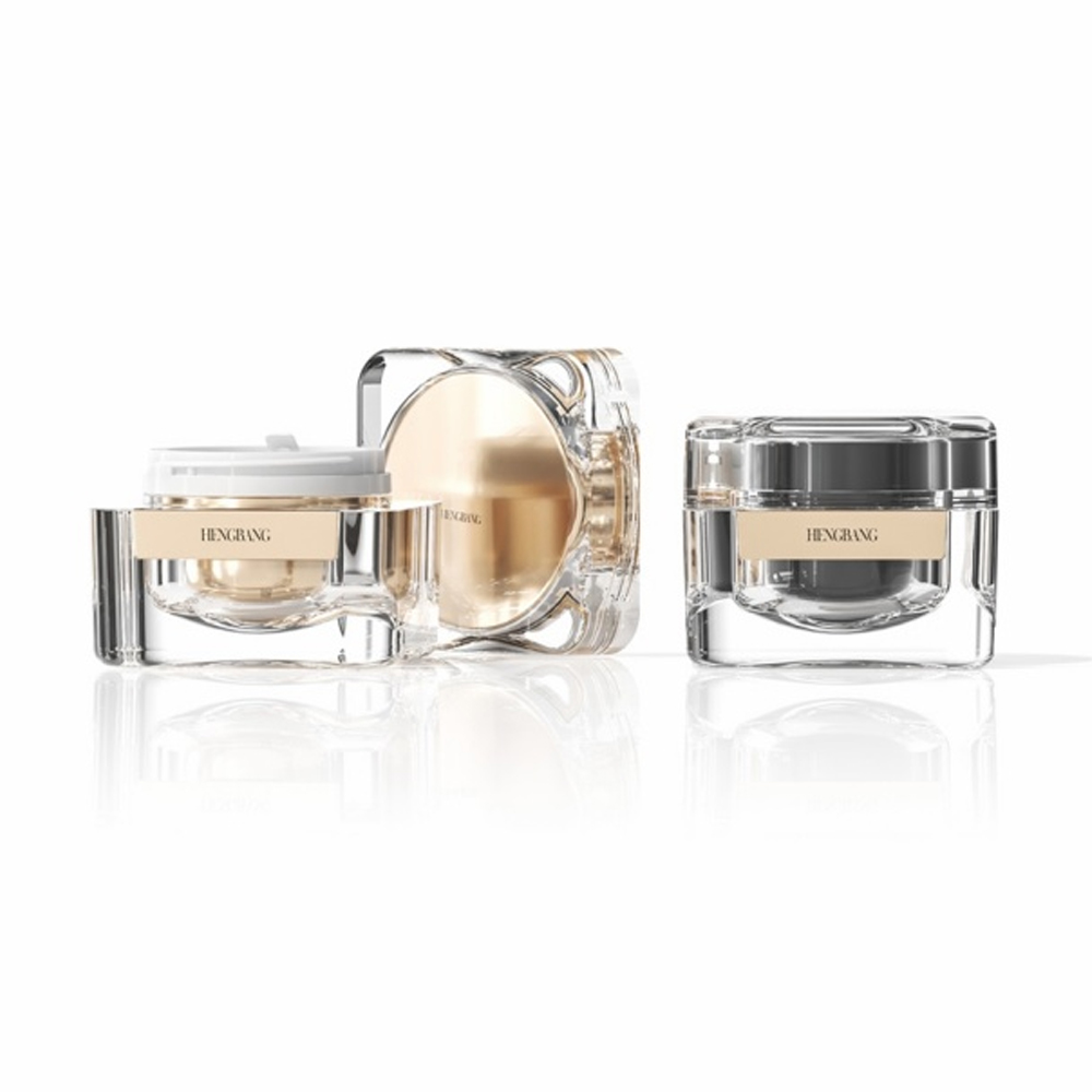 HB-G004 双壁塑料亚克力面霜罐