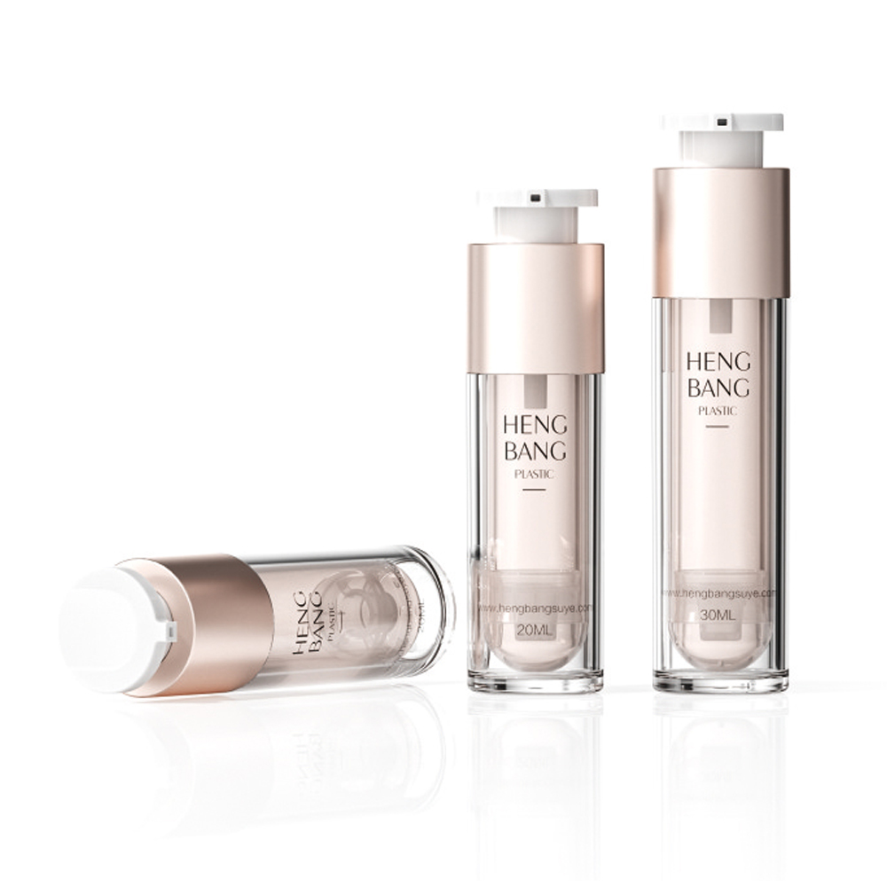HB-K022A/B 塑料可再填充无气精华瓶